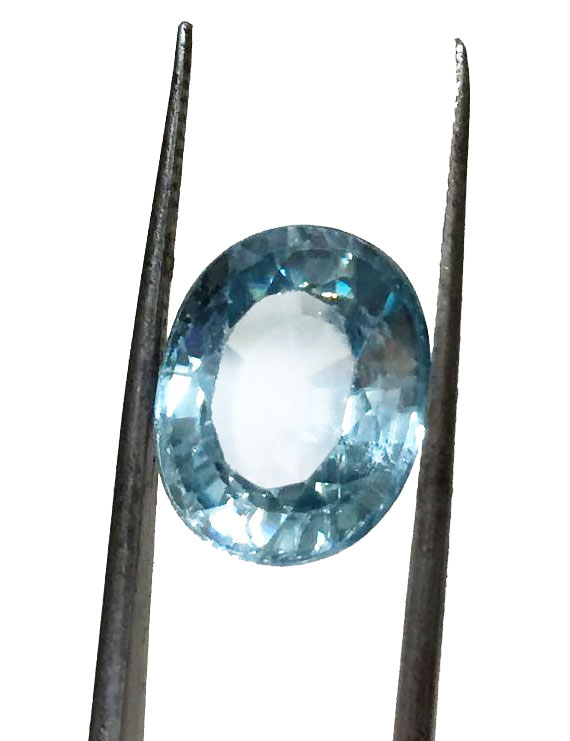 10.25 ratti (9.15 ct) Natural Blue Zircon